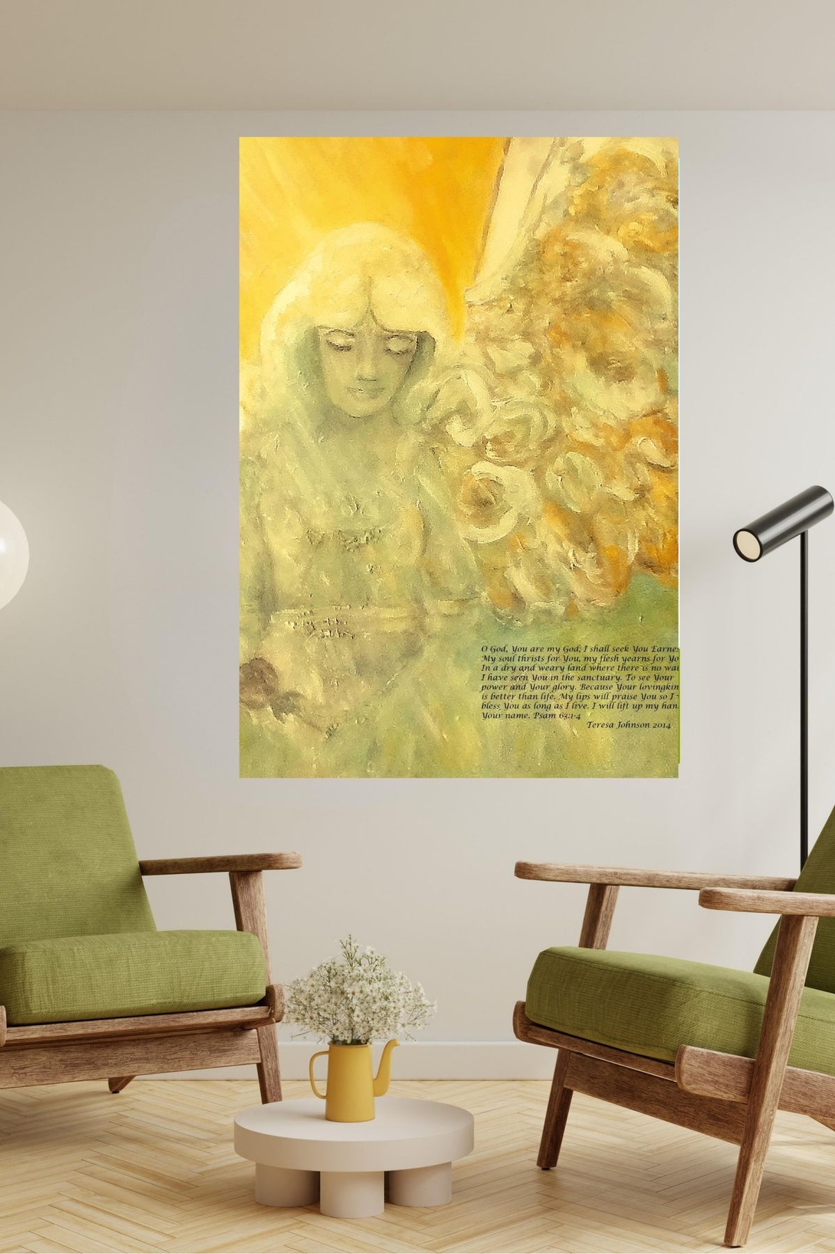 Angels Watch Over Thee| Heavenly Art| Inspiration| Print, Wood, Metal or Canvas- Heaven Being sent by God - Art by Teresa Johnson