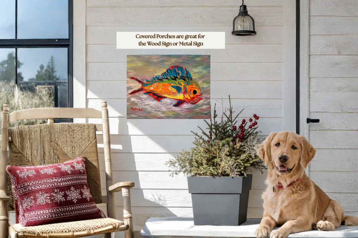 The Fish That Got Away. Ocean Art Giclee Paper- Wood- Metal- Canvas