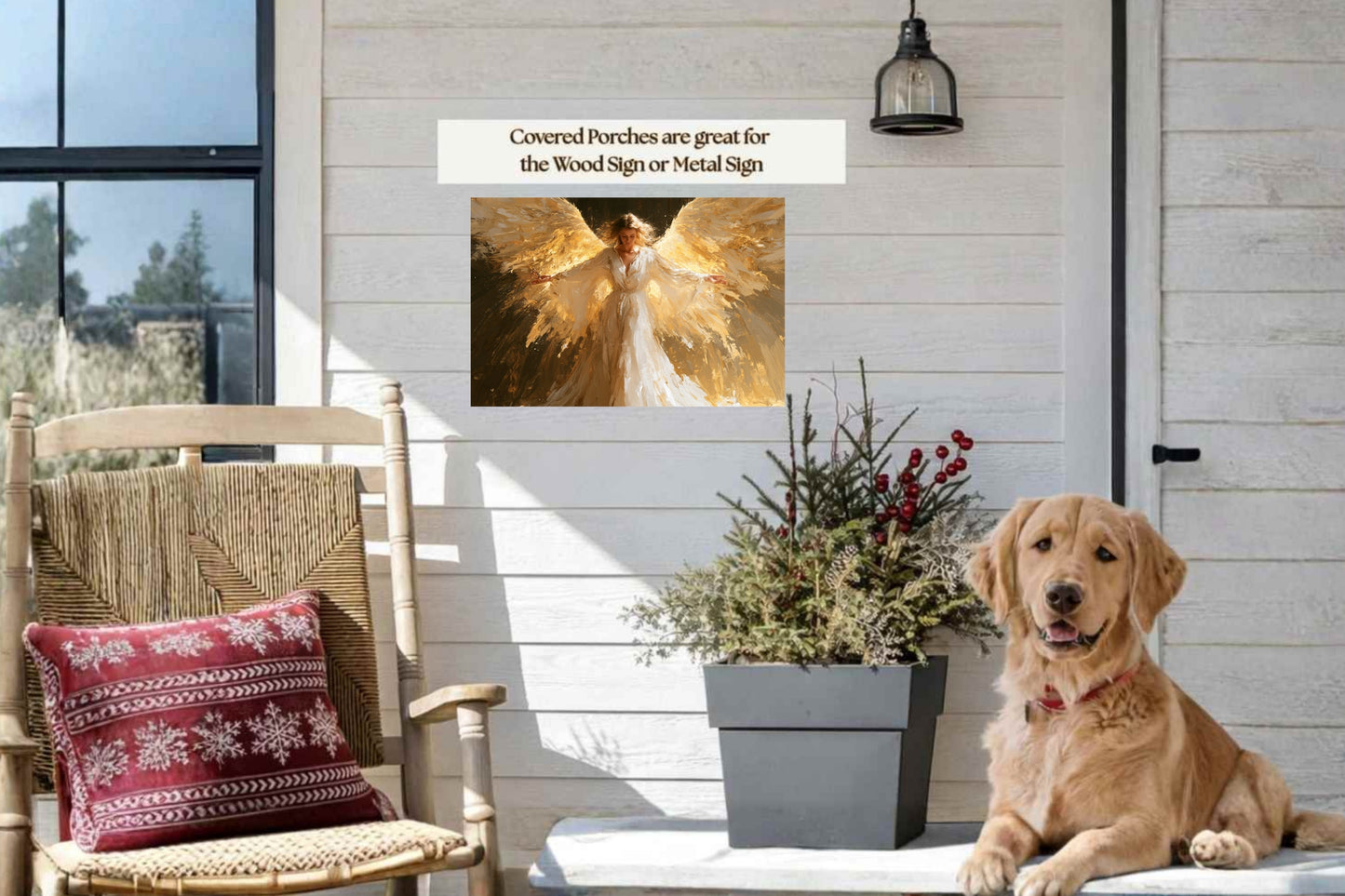 Wrapped In His Light | Angel Art | Christian Wall Decor | Heavenly Angel Print | Spiritual Art
