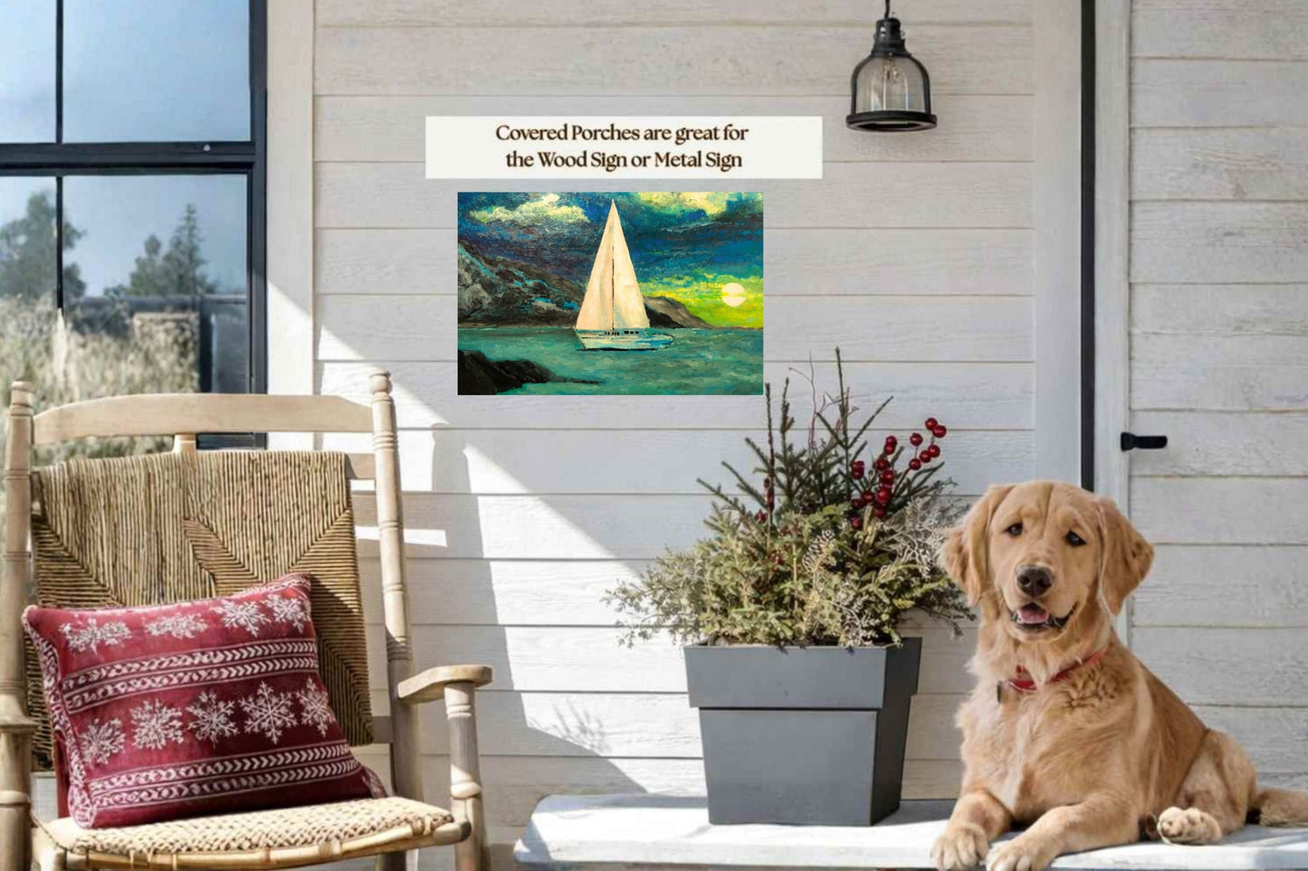 Sailing Past the Point | Original Teresa Johnson Coastal Sailboat Art | Ocean Seascape | Nautical Wall Decor | Giclée Paper • Wood • Metal • Canvas