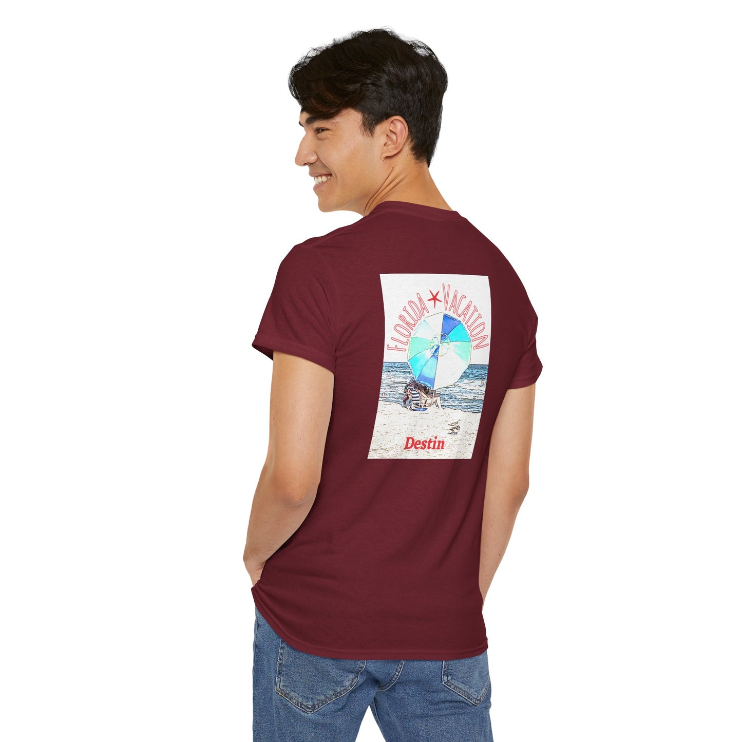 Florida Vacation Destin - Amazing Unisex Heavy Cotton Short Sleeve Tee Shirts!