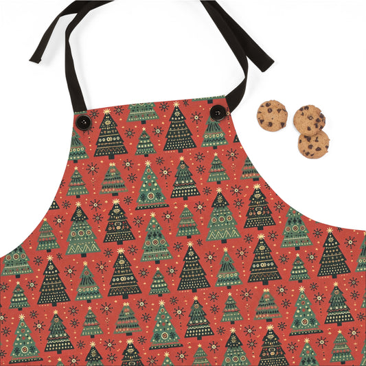 Modern Christmas Tree- Apron