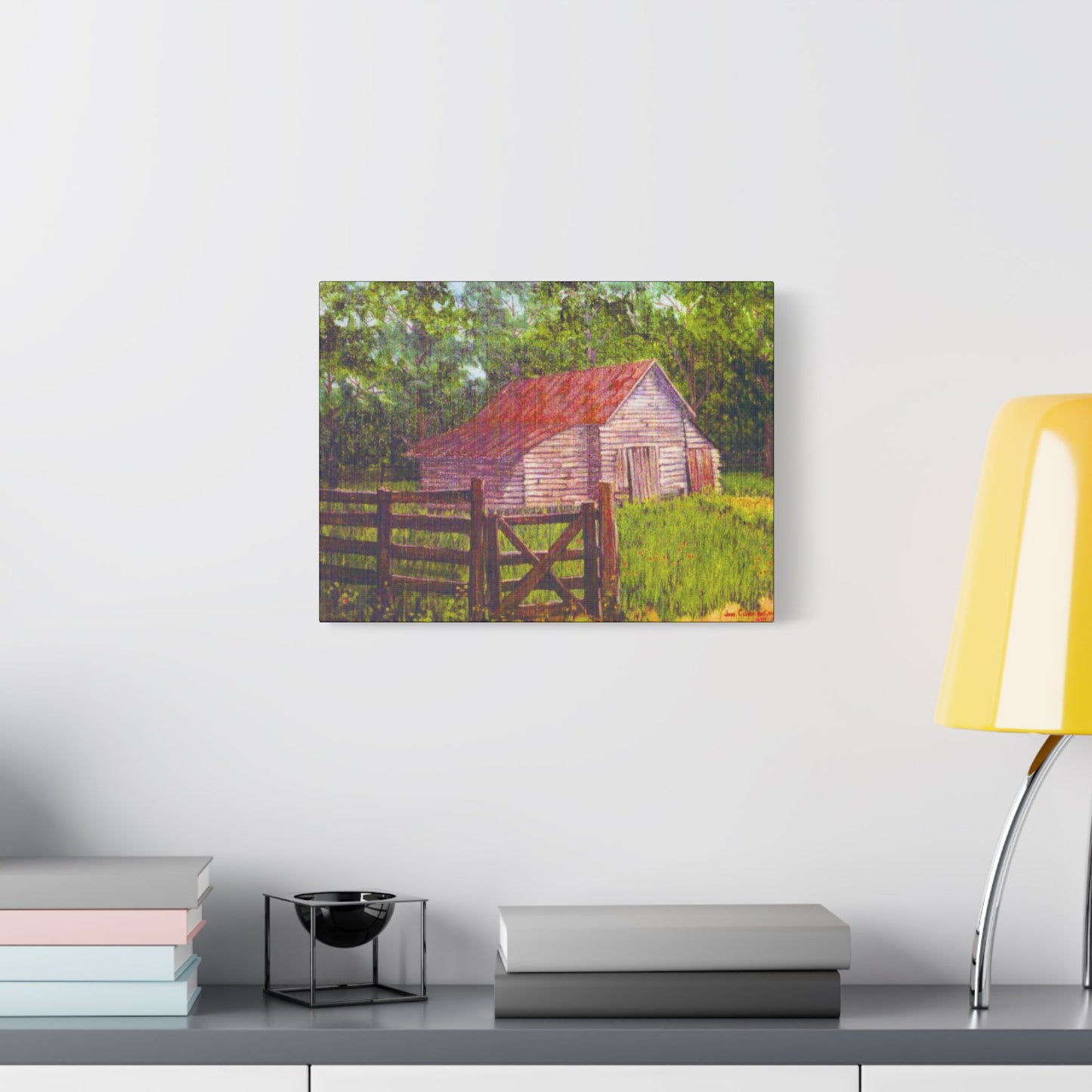 Dawsonville Barn- Art- Gallery Wrapped- Satin Stretched Canvas Gallery Wraps - No Frame Needed