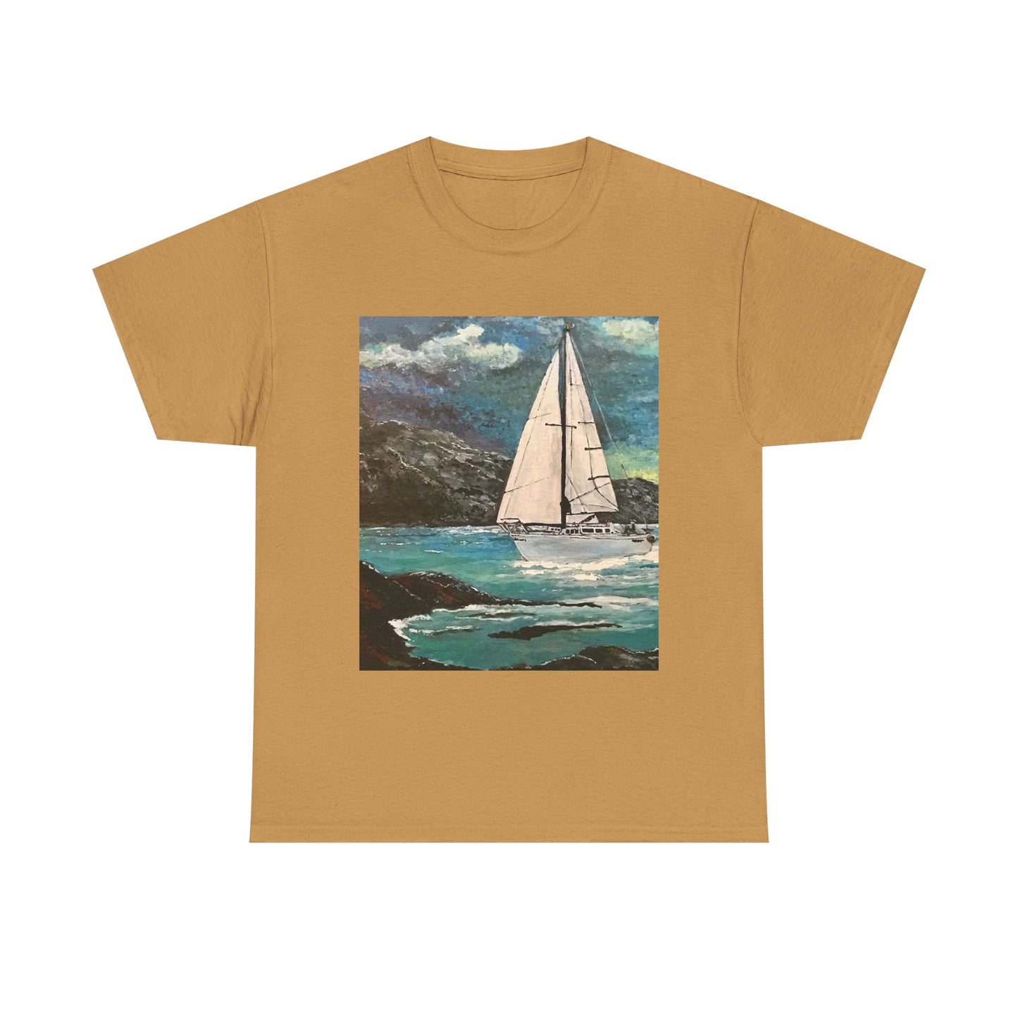 Tropical Sailing - Amazing Unisex Heavy Cotton Short Sleeve Tee Shirts!