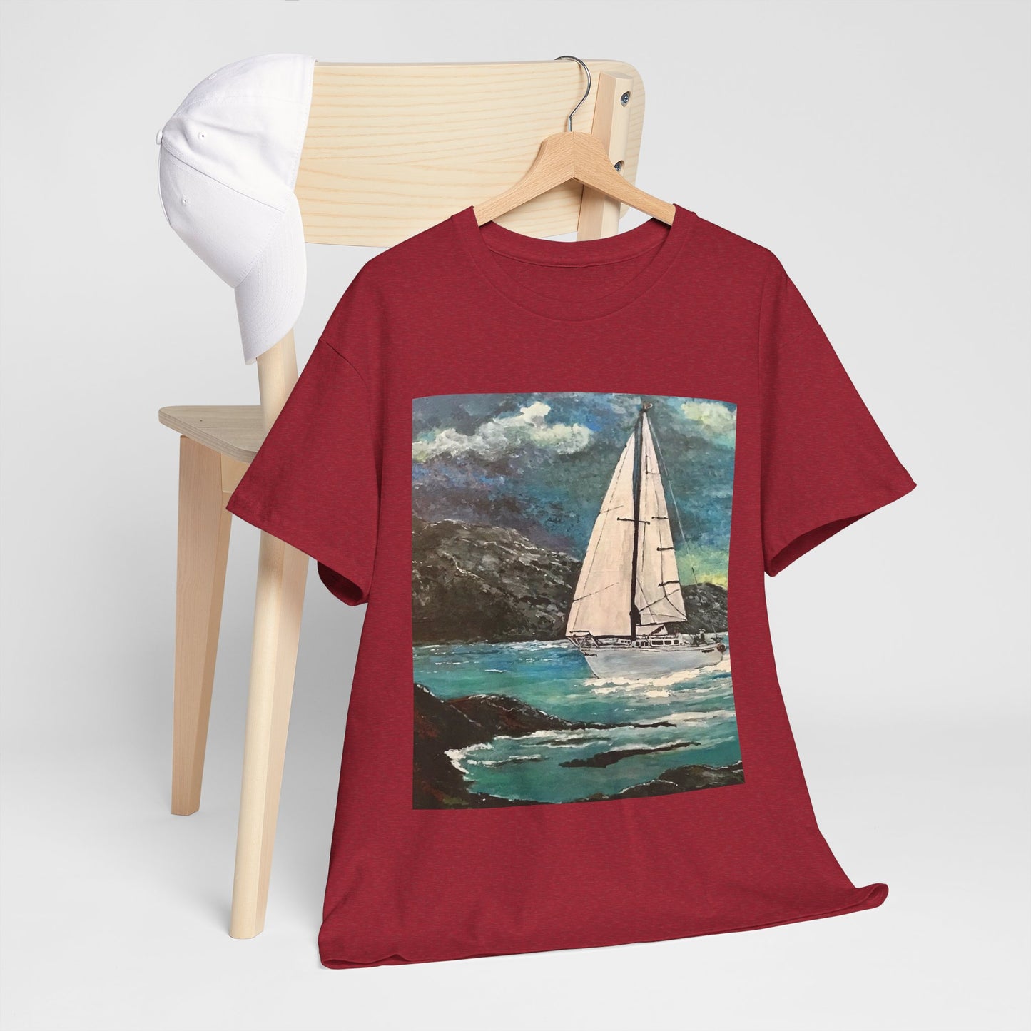 Tropical Sailing - Amazing Unisex Heavy Cotton Short Sleeve Tee Shirts!