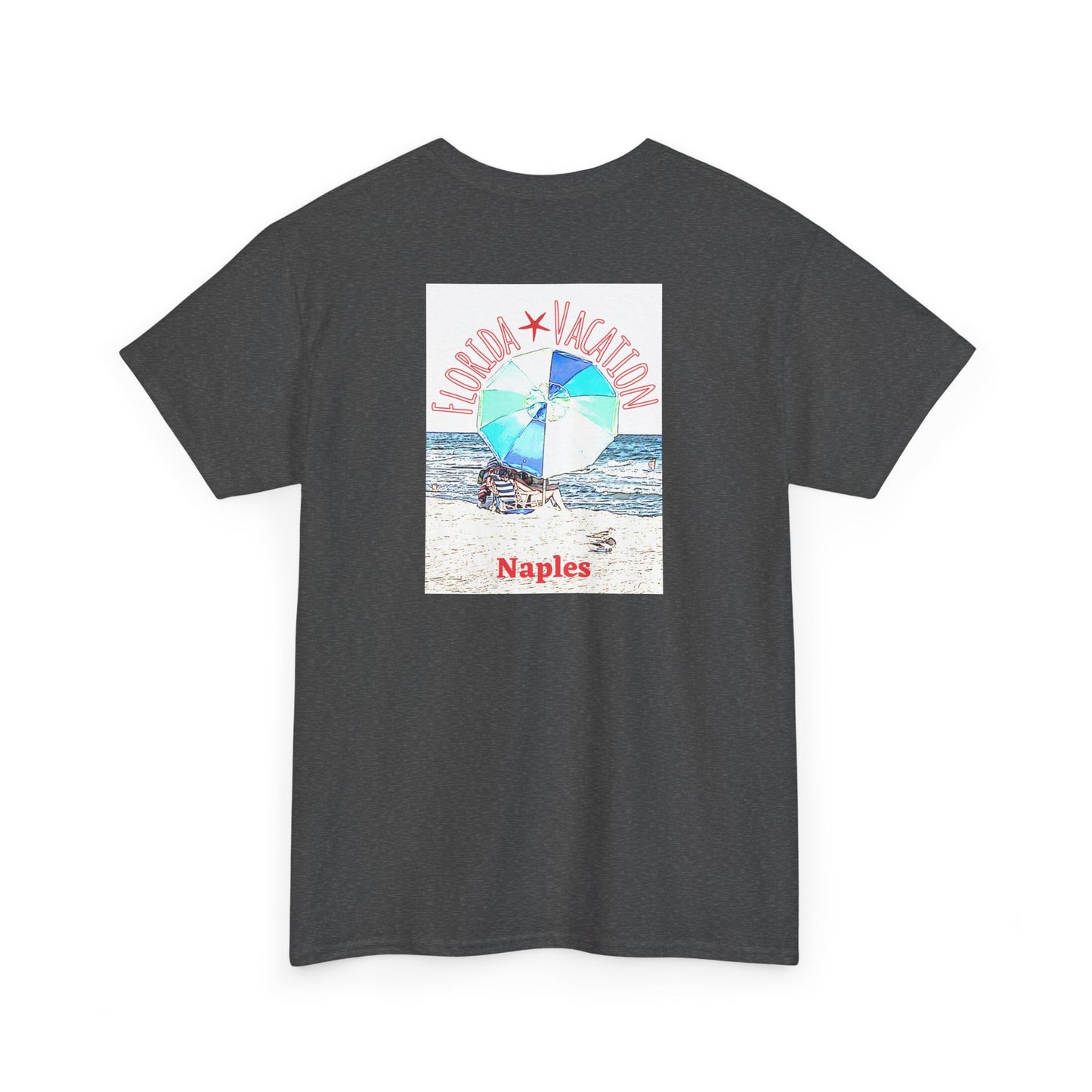 Florida Vacation Naples -Amazing Unisex Heavy Cotton Short Sleeve Tee Shirts!