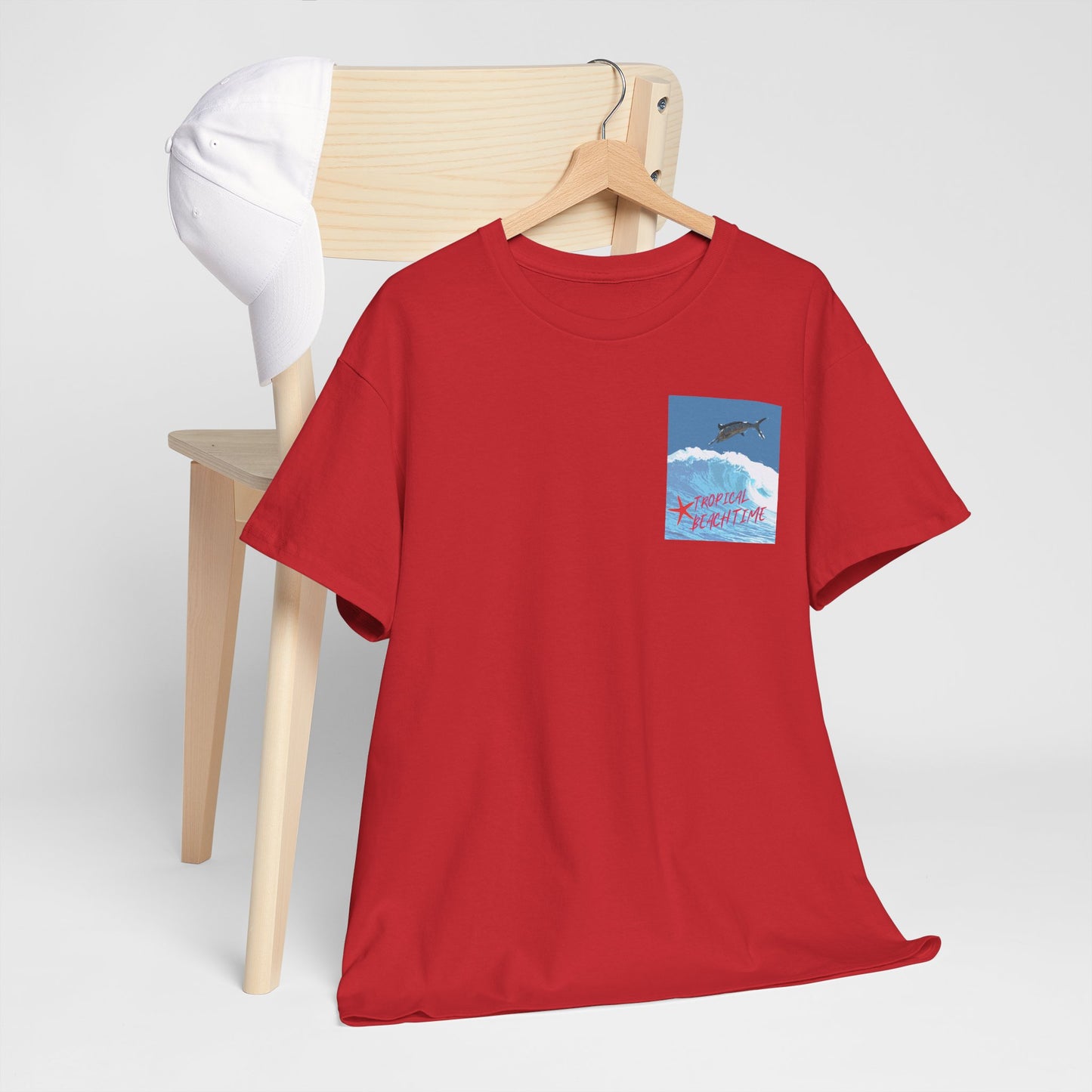 Tropical Beach Time - Amazing Unisex Heavy Cotton Tee