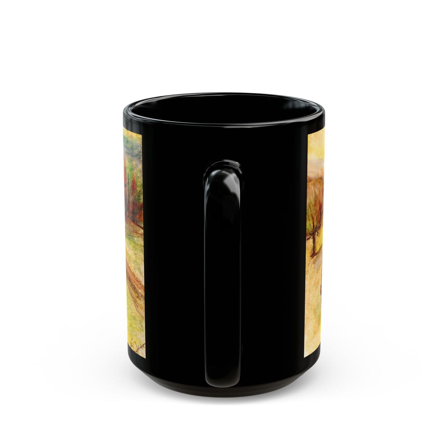 Rusty Truck- 11 oz or 15 oz Ceramic Black Mugs