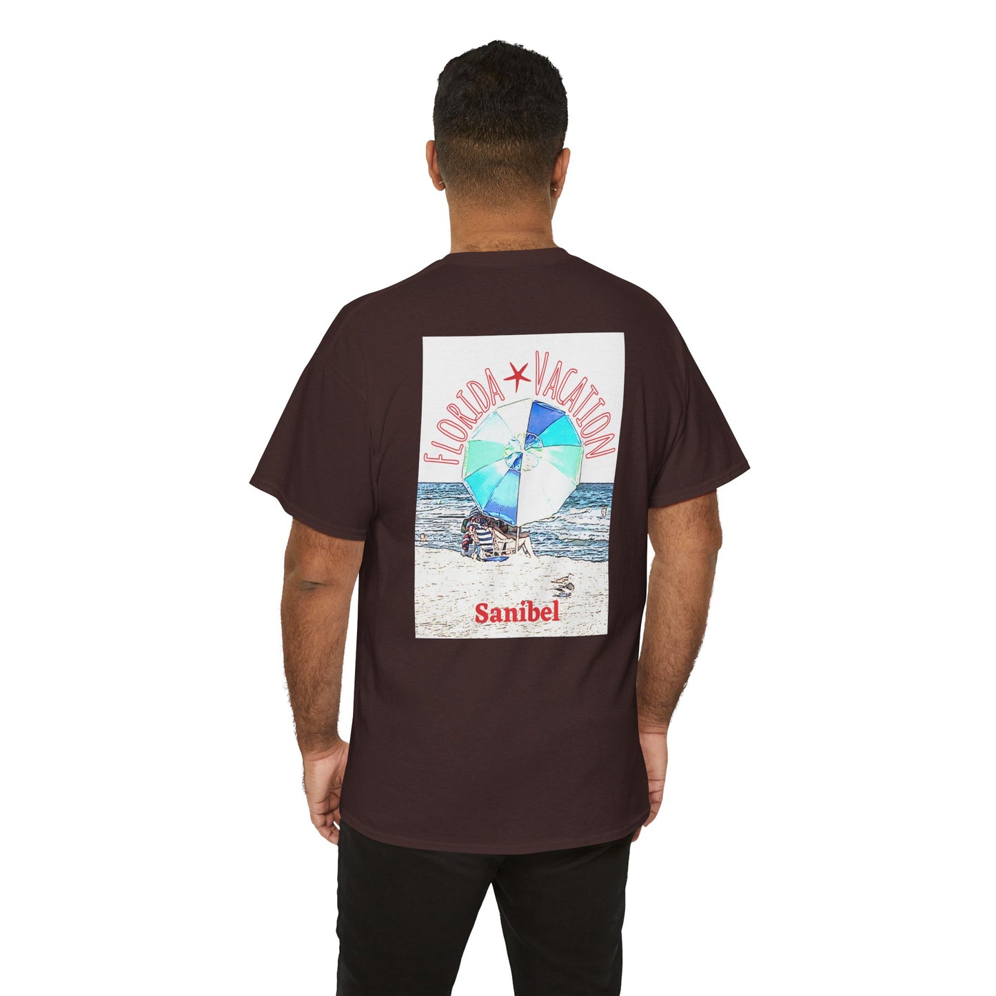 Florida Vacation Sanibel - Amazing Unisex Heavy Cotton Short Sleeve Tee Shirts!