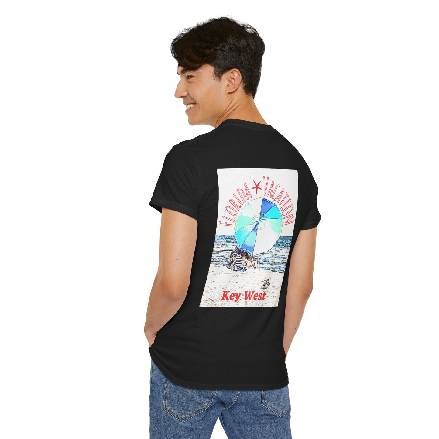 Florida Vacation Key West - Amazing Unisex Heavy Cotton Short Sleeve Tee Shirts!