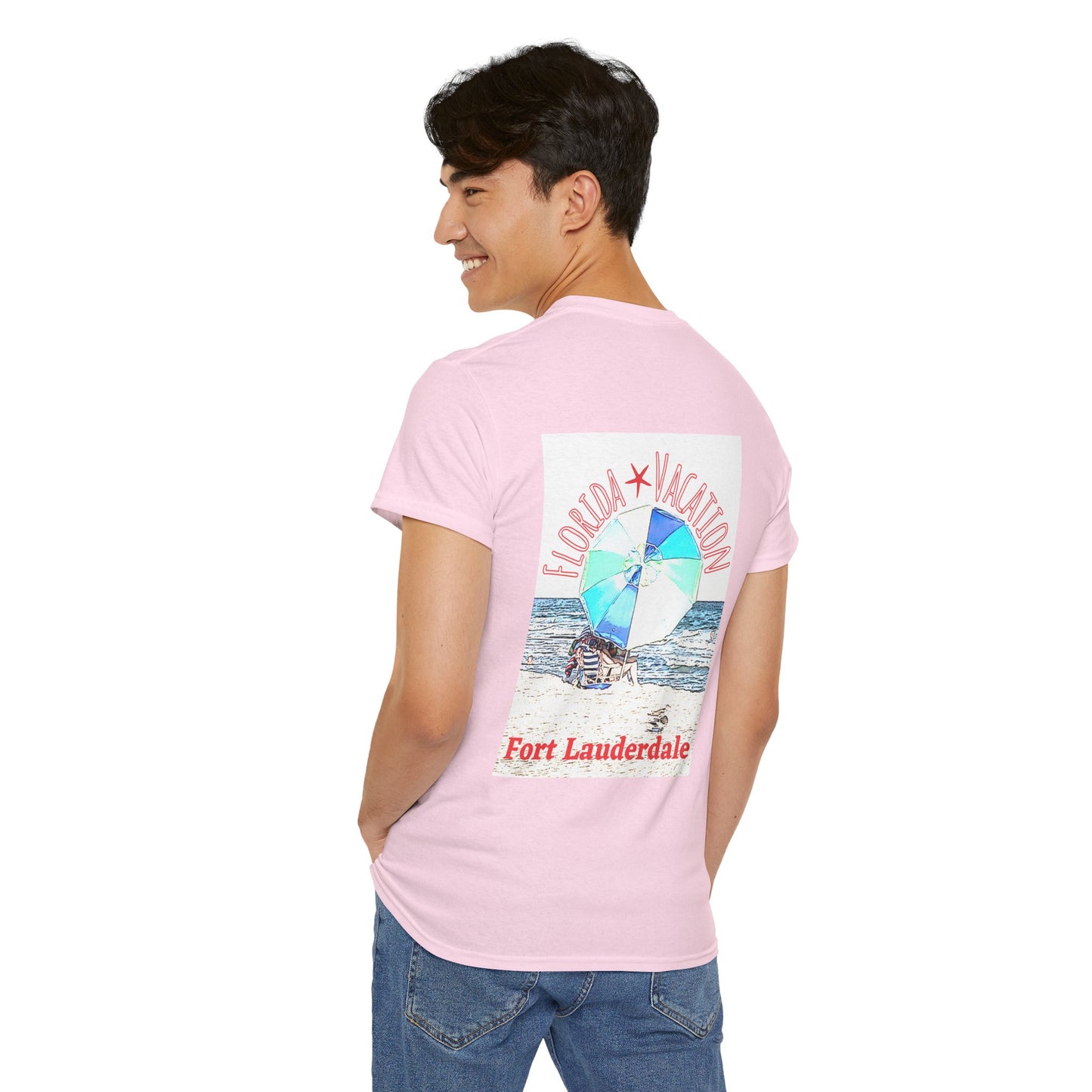 Florida Vacation Fort Lauderdale - Amazing Unisex Heavy Cotton Short Sleeve Tee Shirts!