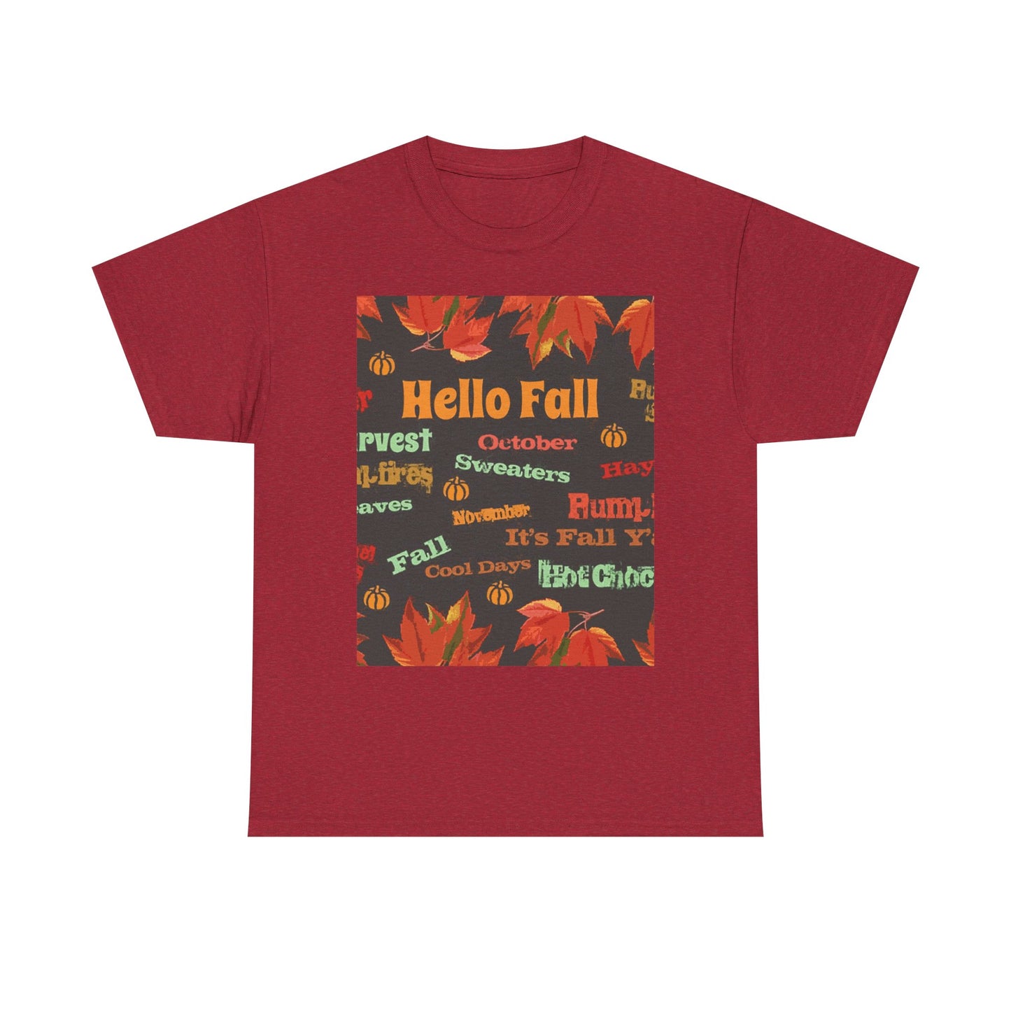 Hello Fall -Amazing Unisex Heavy Cotton Short Sleeve Tee Shirts!