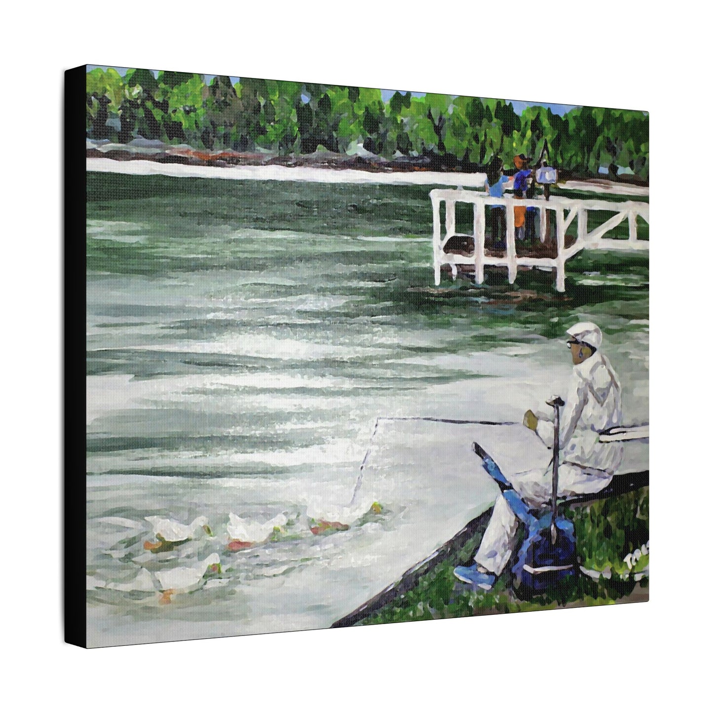 Family Life Fun- Art- Gallery Wrapped- Satin Stretched Canvas Gallery Wraps - No Frame Needed