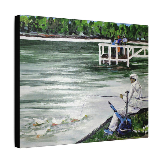 Family Life Fun- Art- Gallery Wrapped- Satin Stretched Canvas Gallery Wraps - No Frame Needed