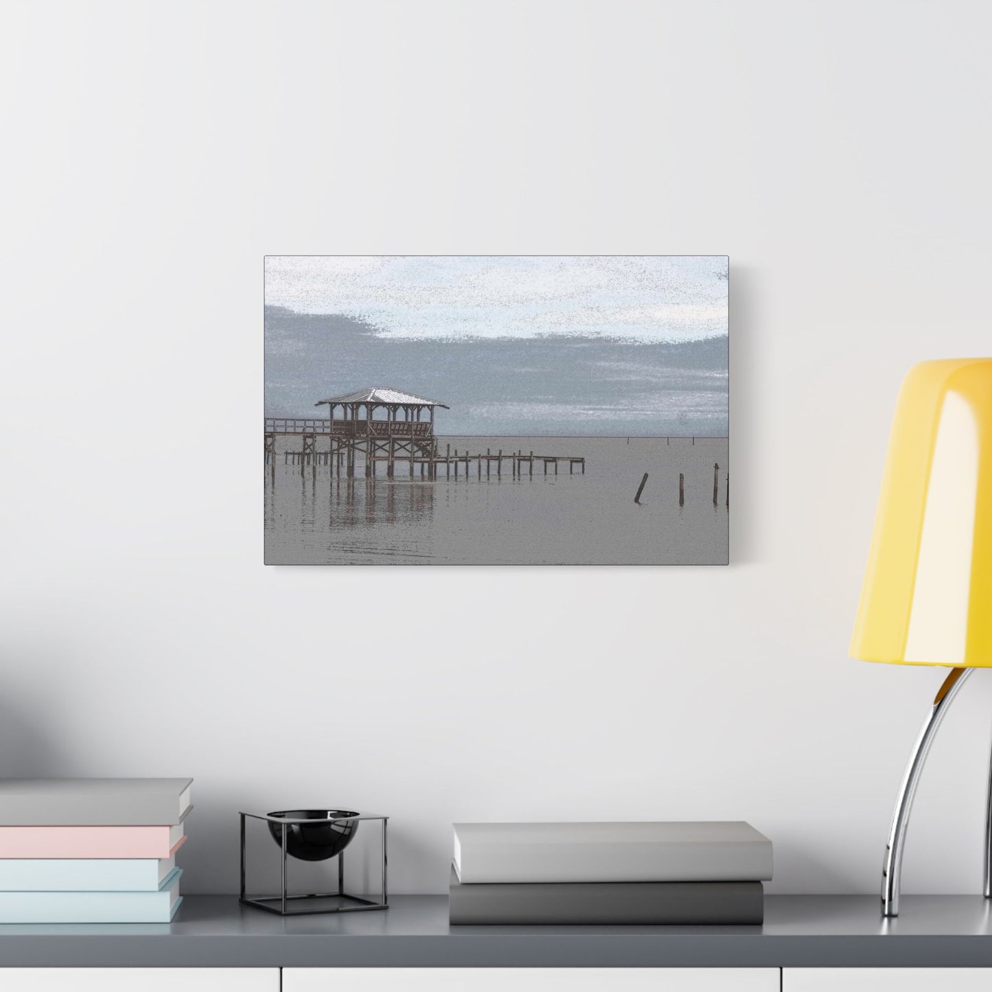 Peaceful Seas- Art- Gallery Wrapped- Satin Stretched Canvas Gallery Wraps - No Frame Needed