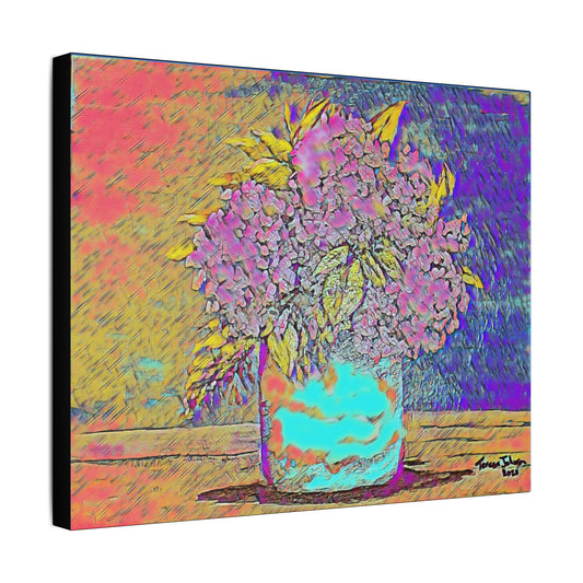 Old Fashion Hydrangeas - Art- Gallery Wrapped- Satin Stretched Canvas Gallery Wraps - No Frame Needed