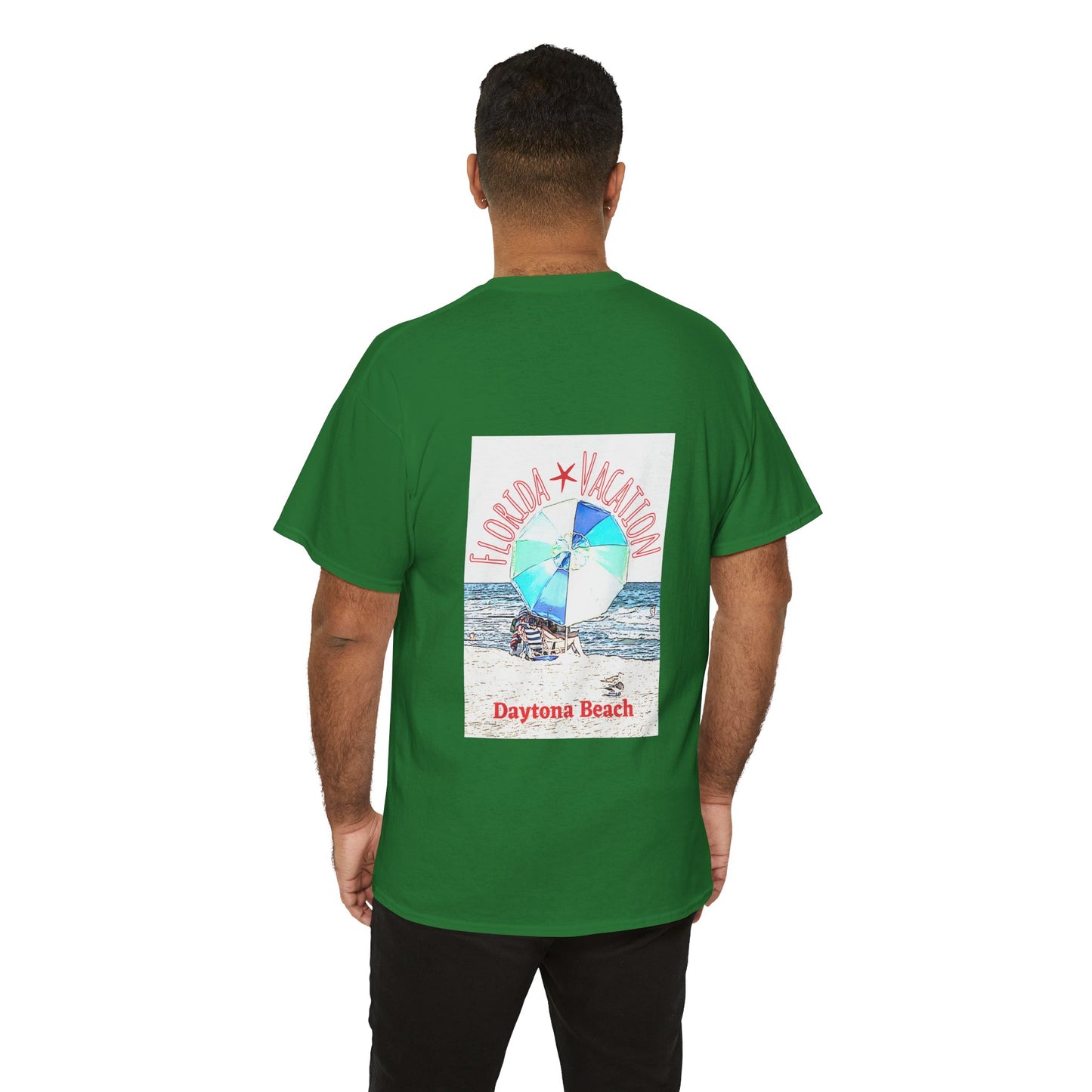 Florida Vacation Daytona Beach - Amazing Quality Unisex Heavy Cotton Short Sleeve Tee Shirts!