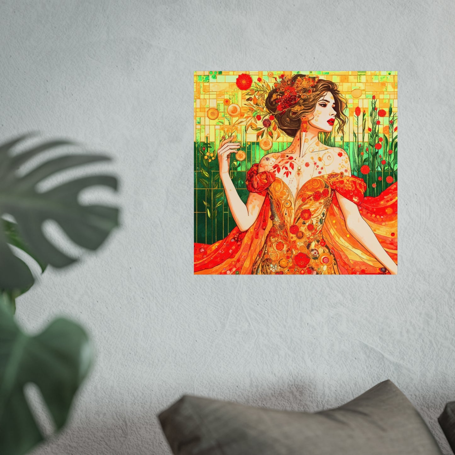 Autumn Queen Art- Giclée Technique Fine Art Posters- No Frame