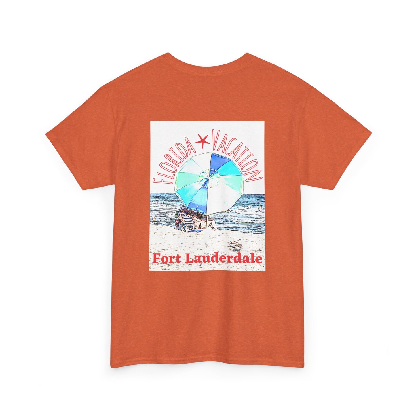 Florida Vacation Fort Lauderdale - Amazing Unisex Heavy Cotton Short Sleeve Tee Shirts!