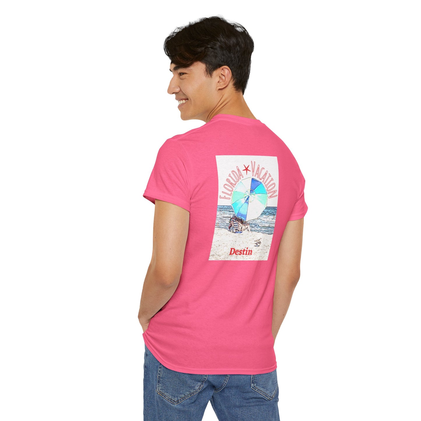 Florida Vacation Destin - Amazing Unisex Heavy Cotton Short Sleeve Tee Shirts!