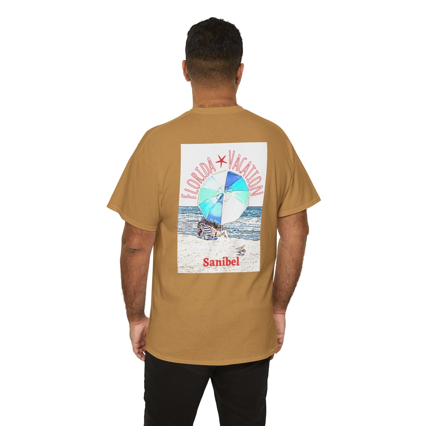 Florida Vacation Sanibel - Amazing Unisex Heavy Cotton Short Sleeve Tee Shirts!