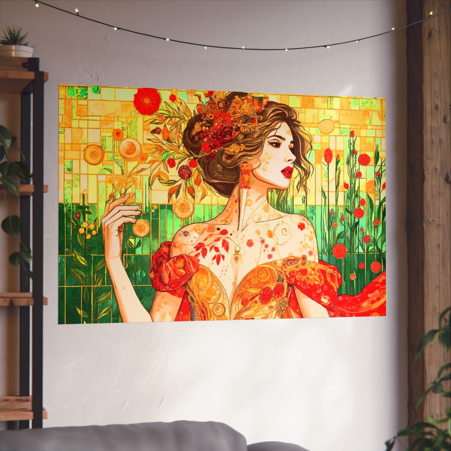 Autumn Queen Art- Giclée Technique Fine Art Posters- No Frame