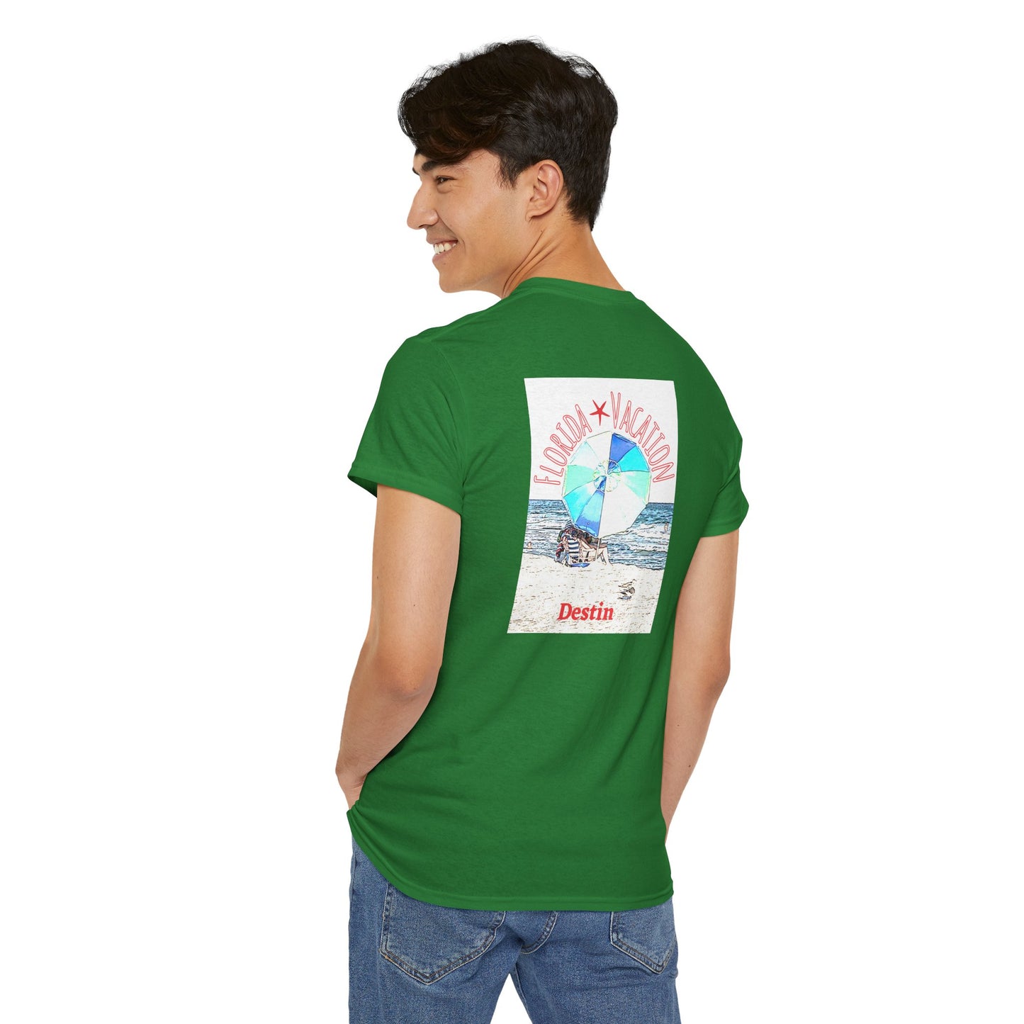 Florida Vacation Destin - Amazing Unisex Heavy Cotton Short Sleeve Tee Shirts!