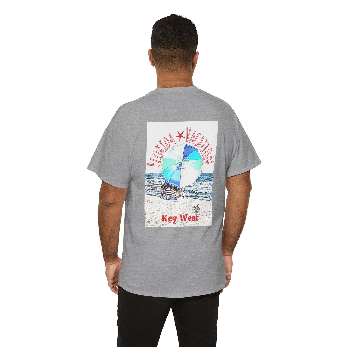 Florida Vacation Key West - Amazing Unisex Heavy Cotton Short Sleeve Tee Shirts!