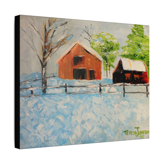 Forsyth Barns- Art- Gallery Wrapped- Satin Stretched Canvas Gallery Wraps - No Frame Needed