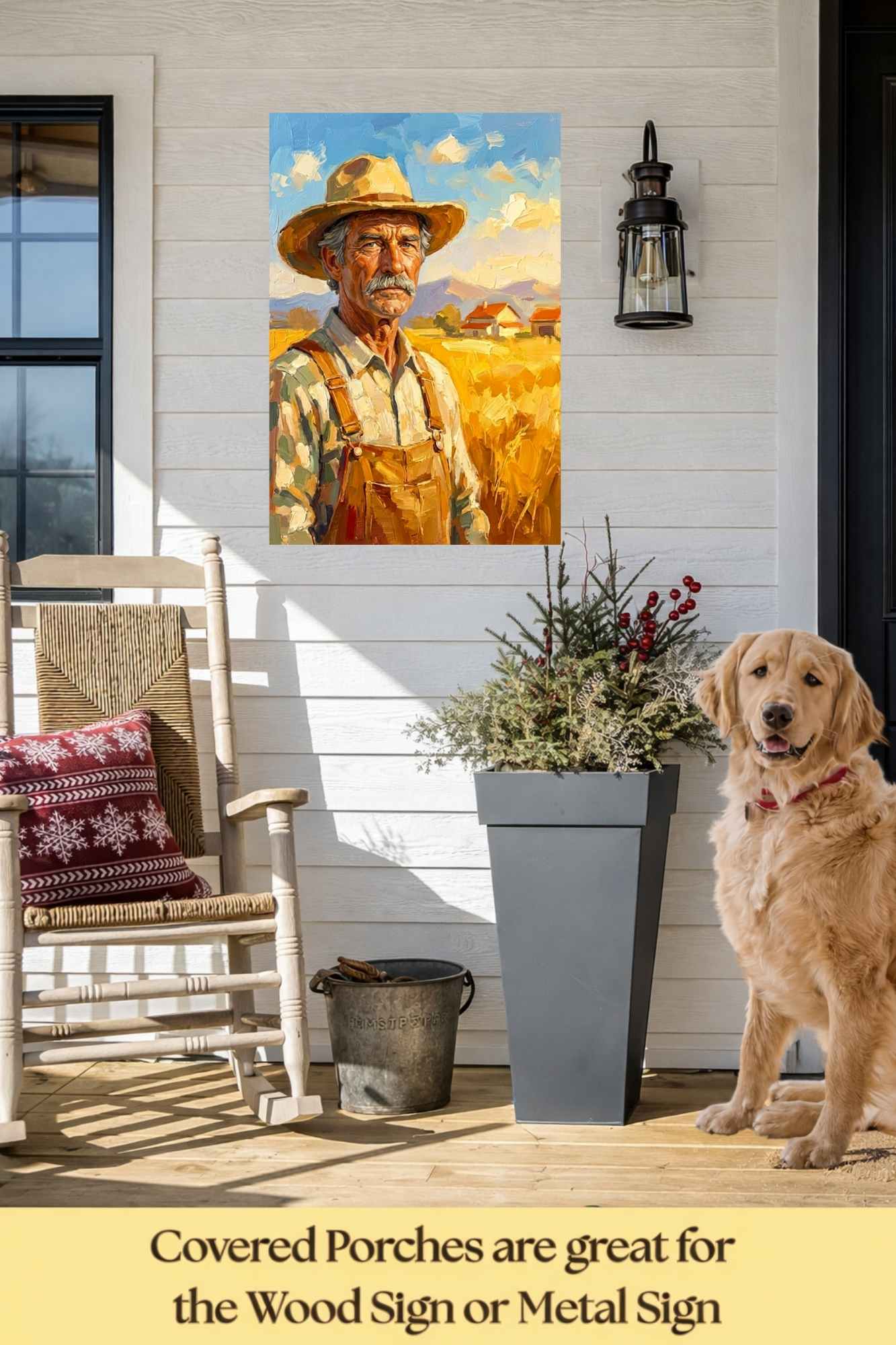 American Farmer| Farm Harvest Art| Giclee Paper- Wood- Metal- Canvas