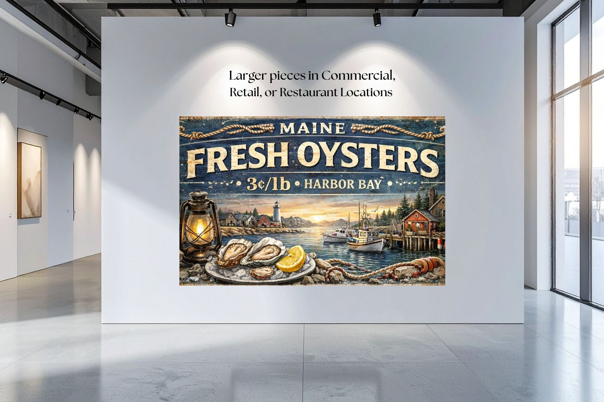 Fresh Oysters from Harbor Bay Art| Canvas Prints - Giclee on Paper - Wood And Metal Panels