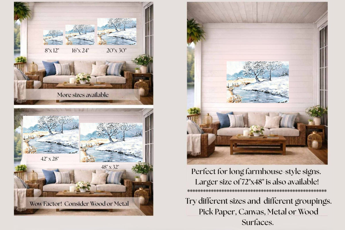 Watson Creek| Mountain Creek Art| Teresa Johnson Art| Giclee Paper- Wood- Metal- Canvas