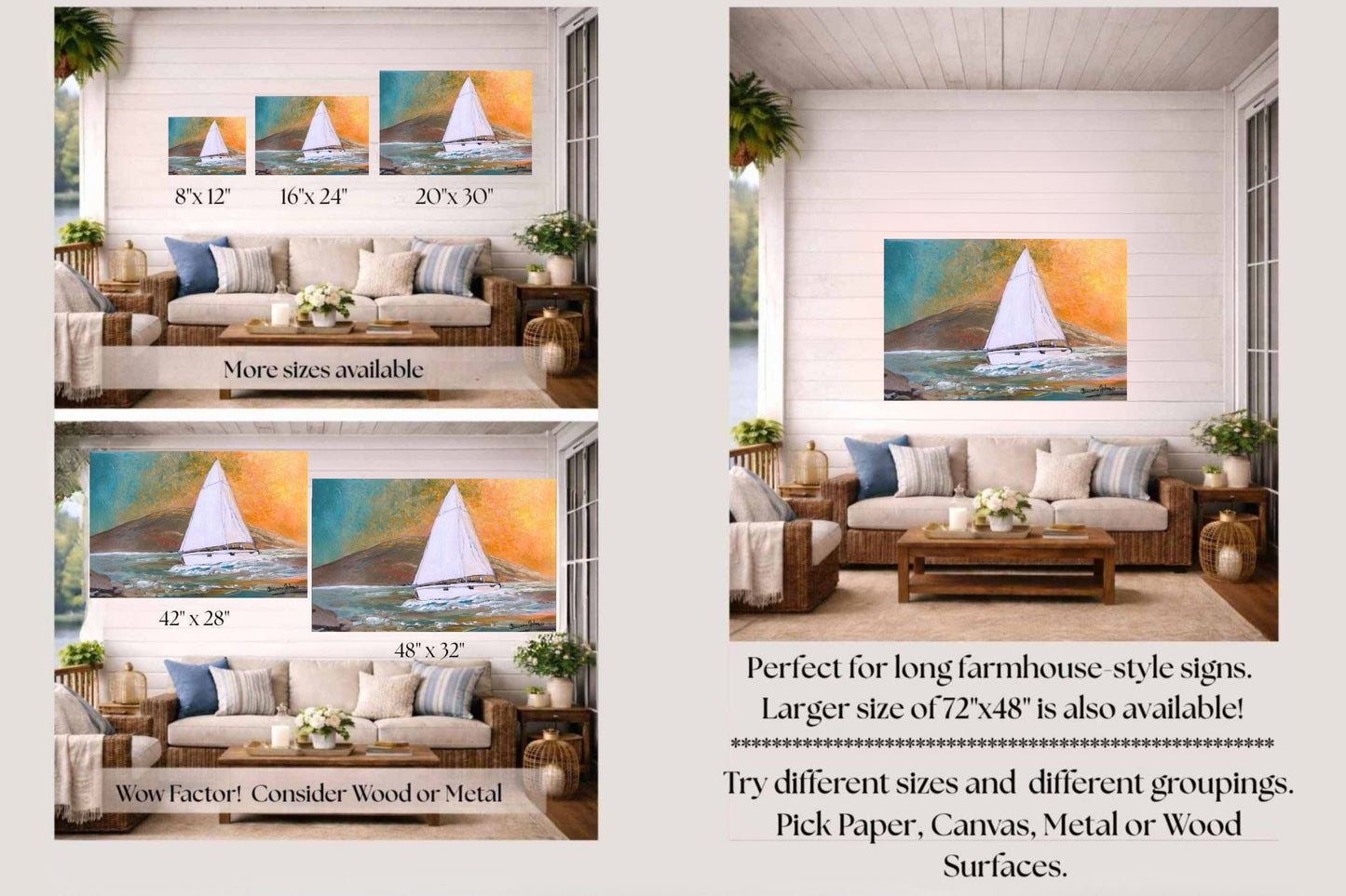 Evening Passage | Print of Teresa Johnson Original | Giclee Paper - Wood - Metal - Canvas