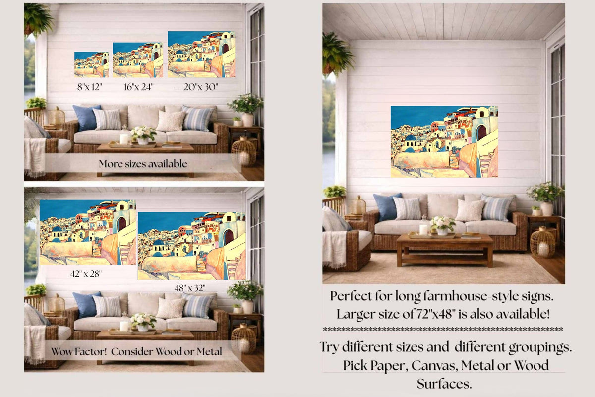 Greece|  Prints, Canvas, Wood, or Metal Art