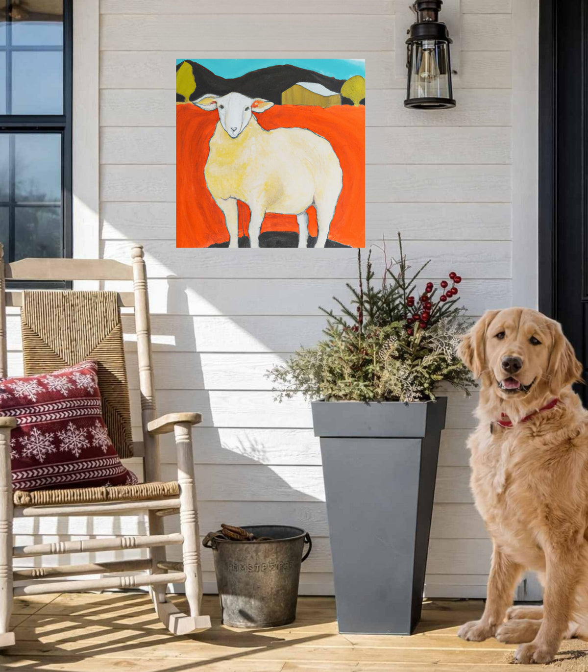 My Prize Sheep| Farm Harvest| Prints, Canvas, Wood, or Metal Art
