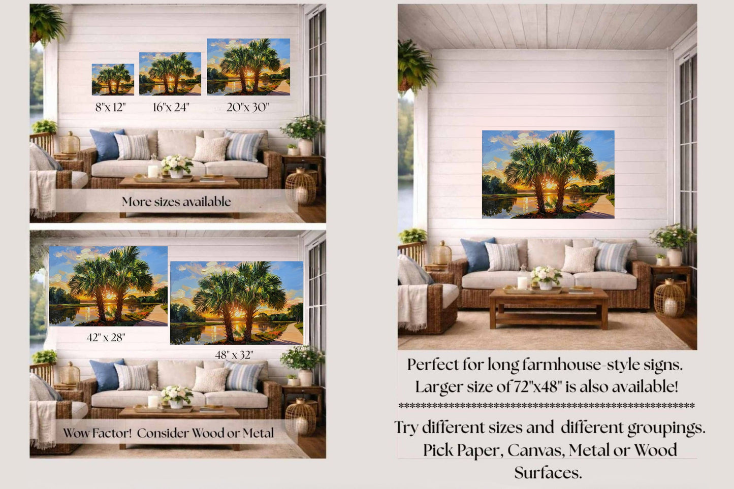 Florida Waterway| Coastal Print| Tropical Water Art| Giclee Paper- Wood- Metal- Canvas