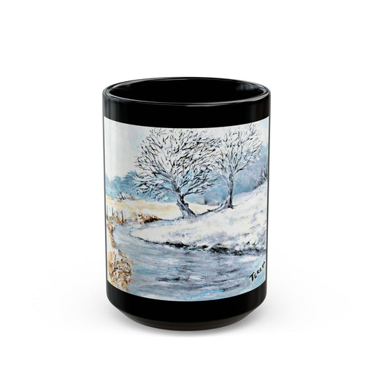 Watson Creek- 11 oz or 15 oz Ceramic Black Mugs