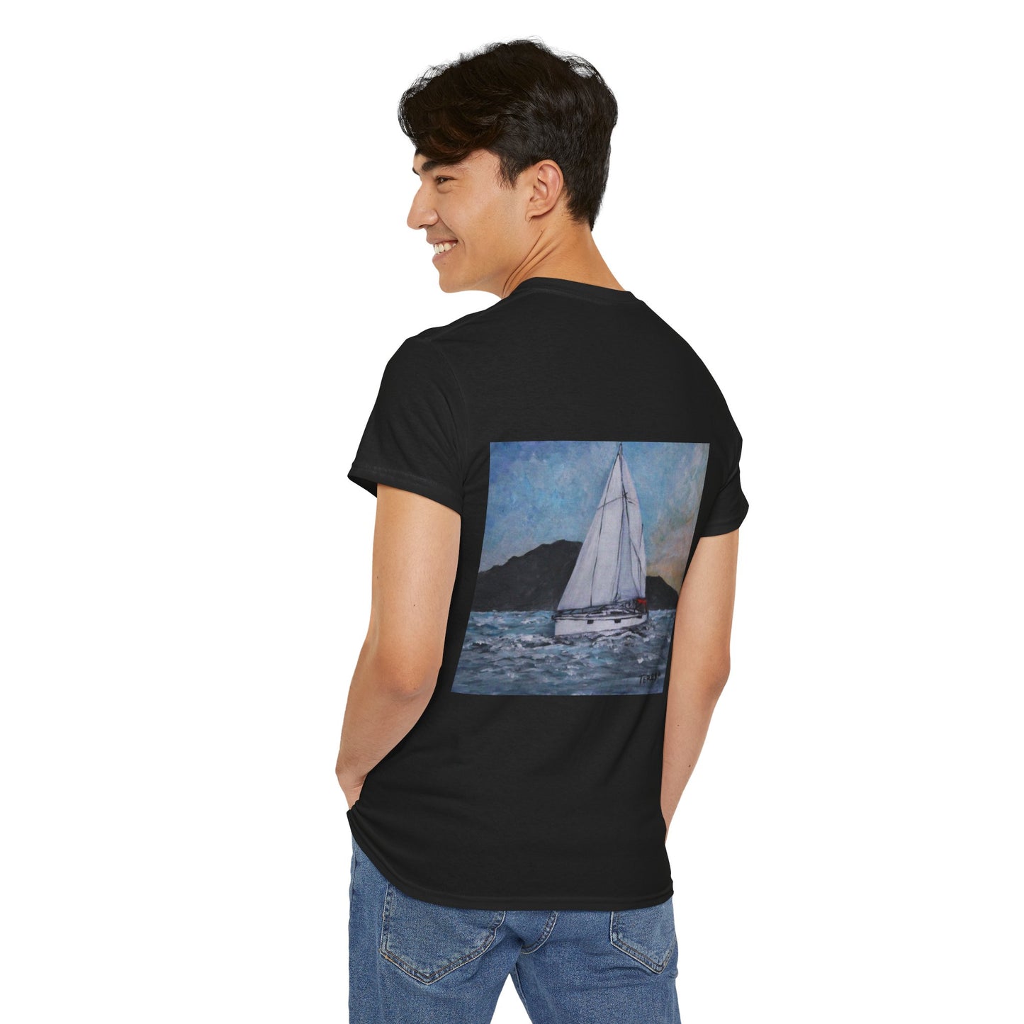 Smoothly Sailing - Amazing Unisex Heavy Cotton Short Sleeve Tee Shirts!