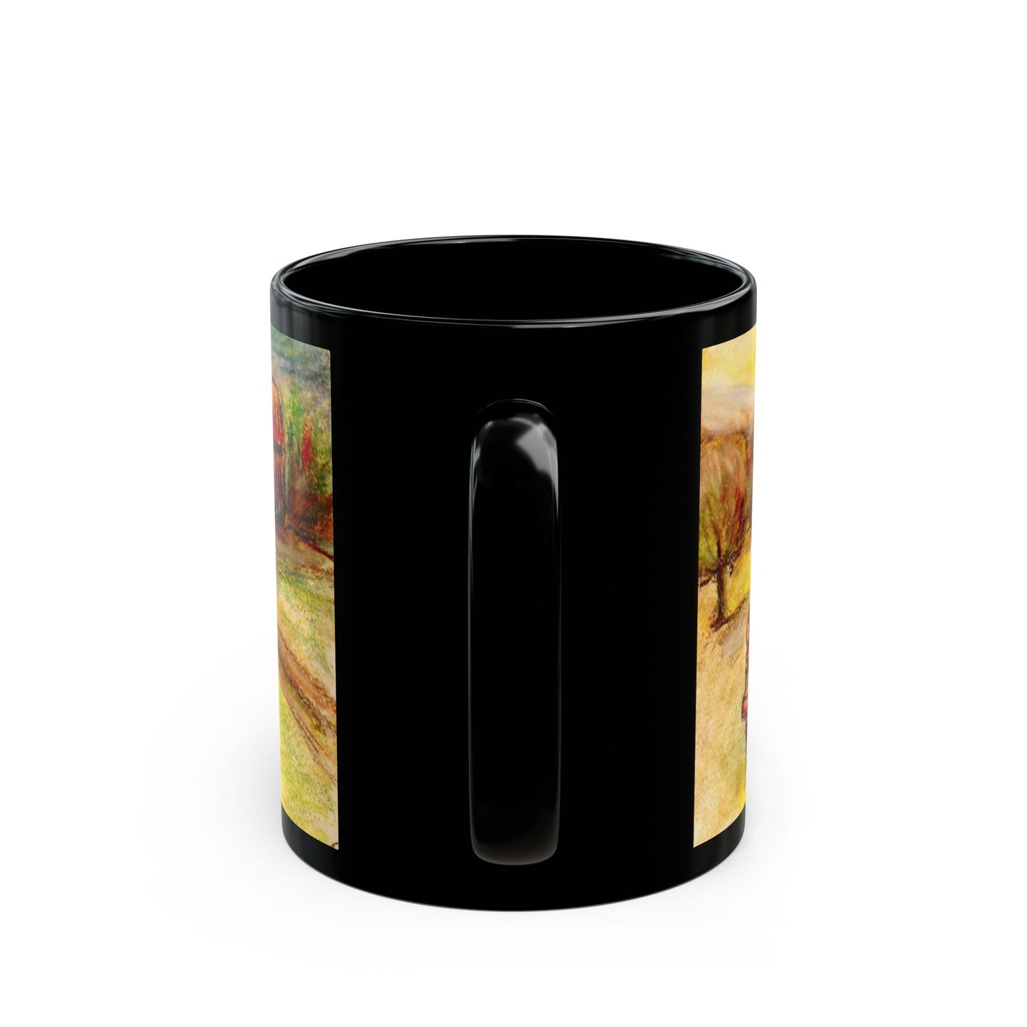 Rusty Truck- 11 oz or 15 oz Ceramic Black Mugs