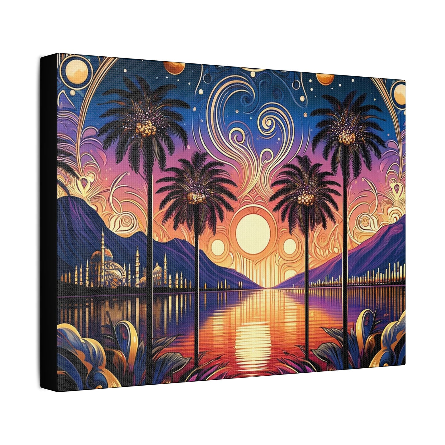 Tropical Dream- Art- Gallery Wrapped- Satin Stretched Canvas Gallery Wraps - No Frame Needed