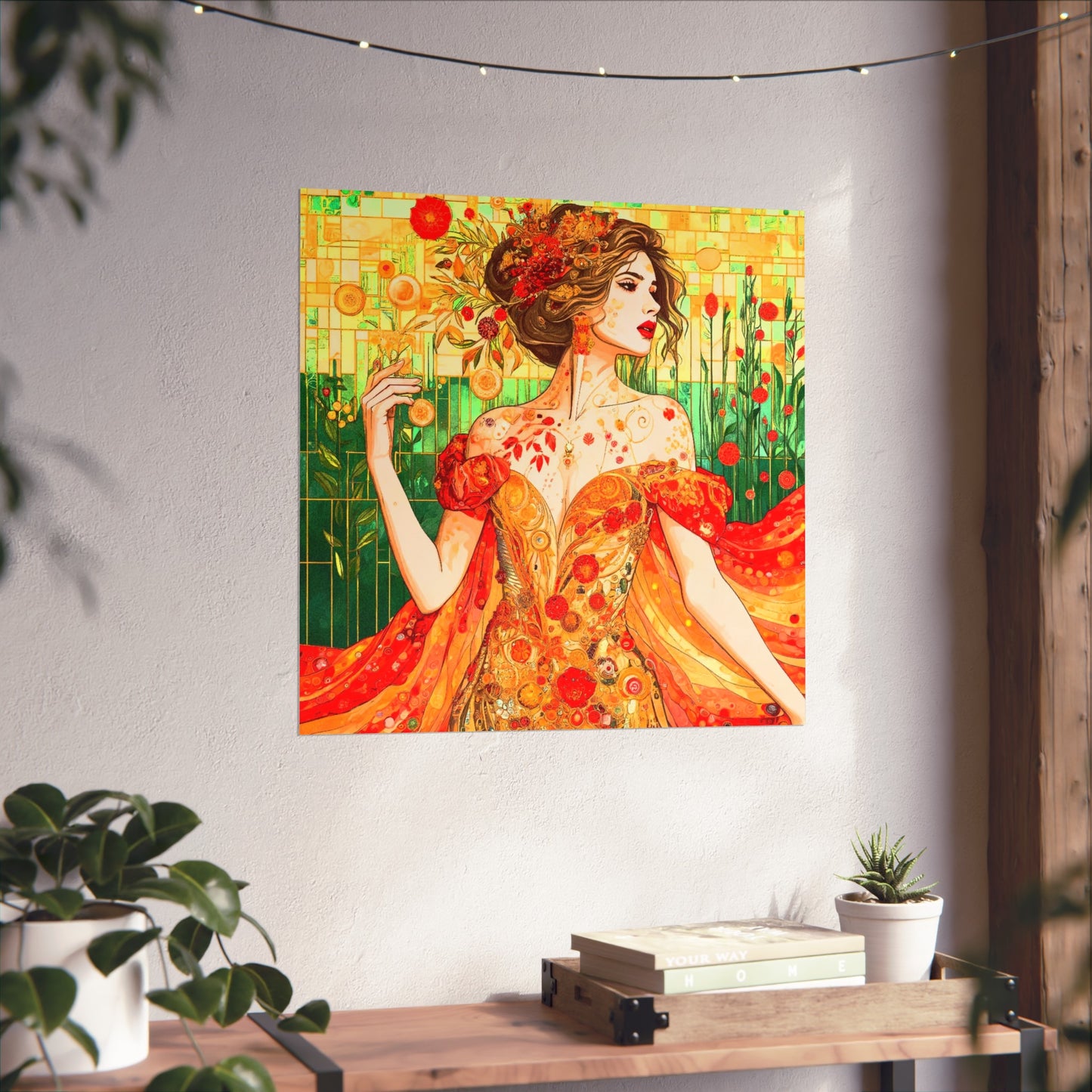 Autumn Queen Art- Giclée Technique Fine Art Posters- No Frame