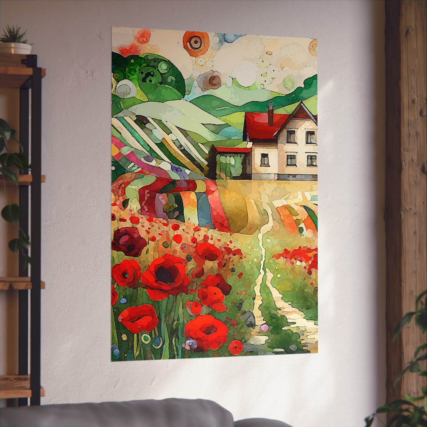 Poppy Hill House- Art- Giclée Technique Fine Art Posters- No Frame