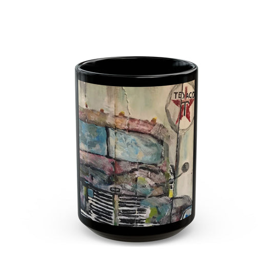 The Texico Sign- 11 oz or 15 oz Ceramic Black Mugs