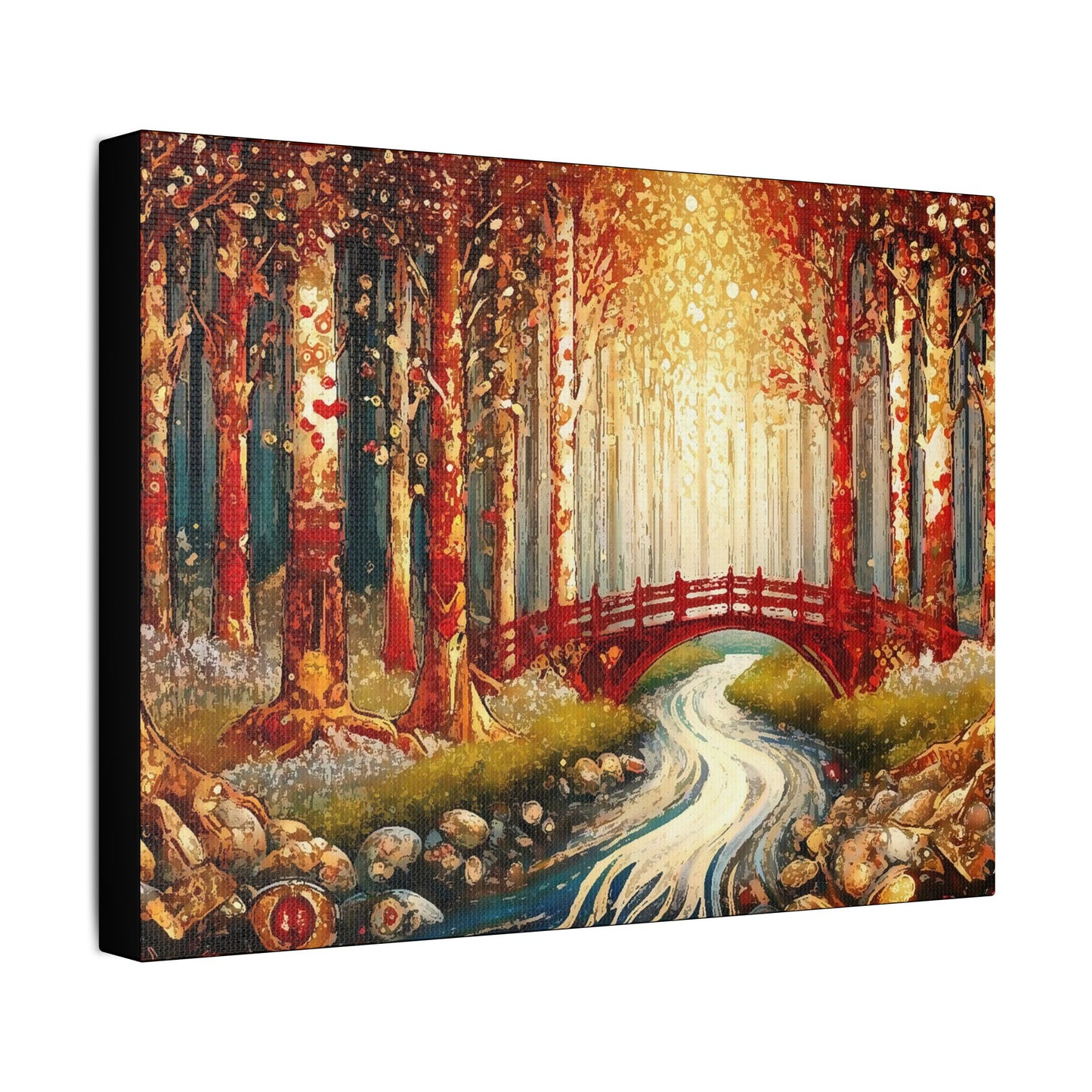 Magical Forest- Art- Gallery Wrapped- Satin Stretched Canvas Gallery Wraps - No Frame Needed