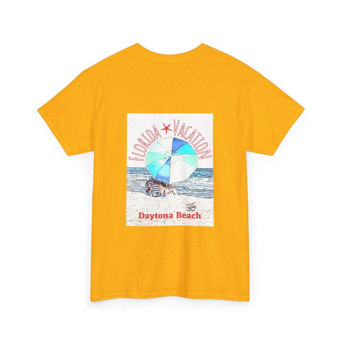 Florida Vacation Daytona Beach - Amazing Quality Unisex Heavy Cotton Short Sleeve Tee Shirts!
