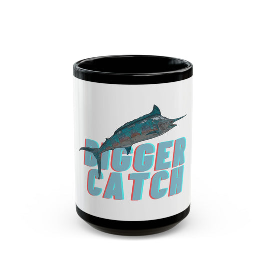 Big Catch - 11 oz or 15 oz Ceramic Black Mugs