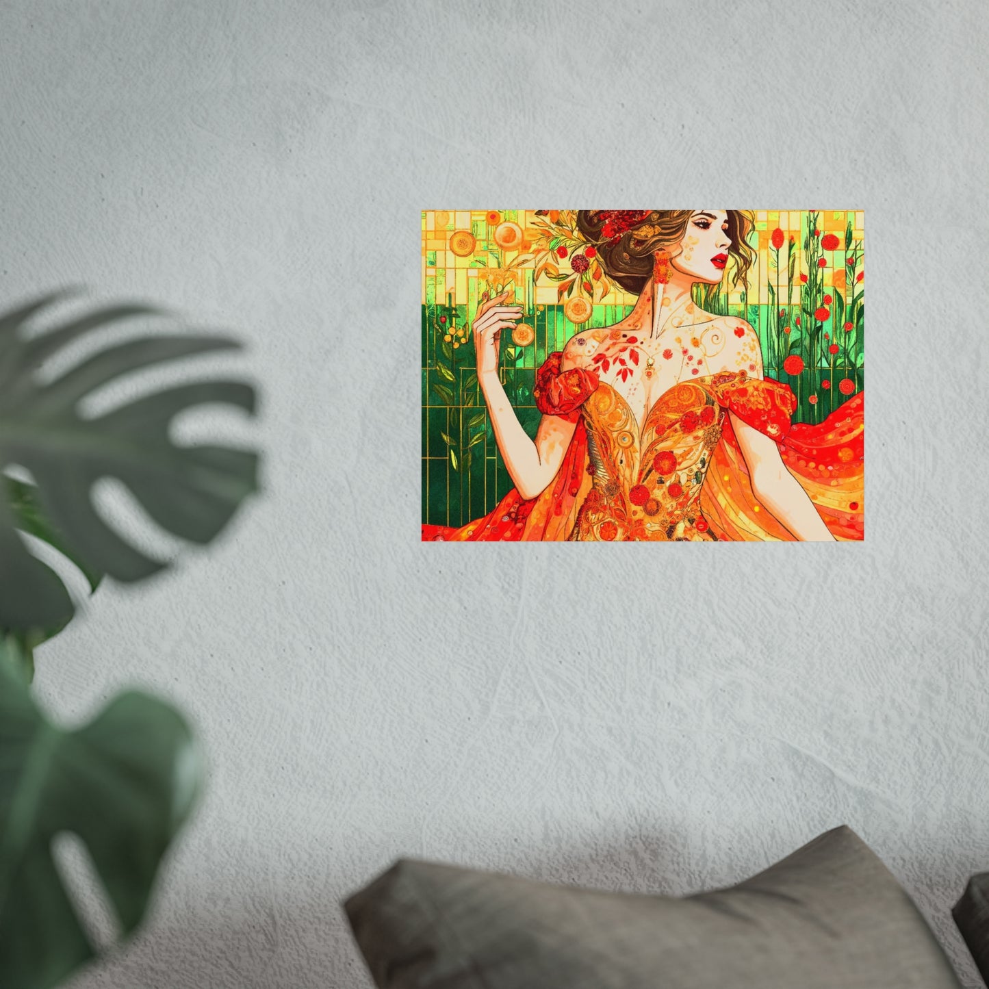 Autumn Queen Art- Giclée Technique Fine Art Posters- No Frame