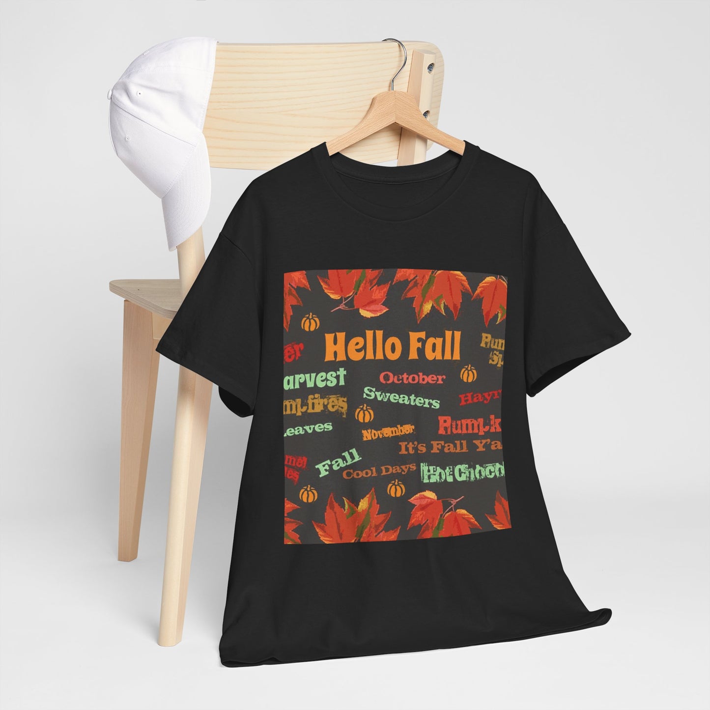 Hello Fall - Amazing Unisex Heavy Cotton Short Sleeve Tee Shirts!