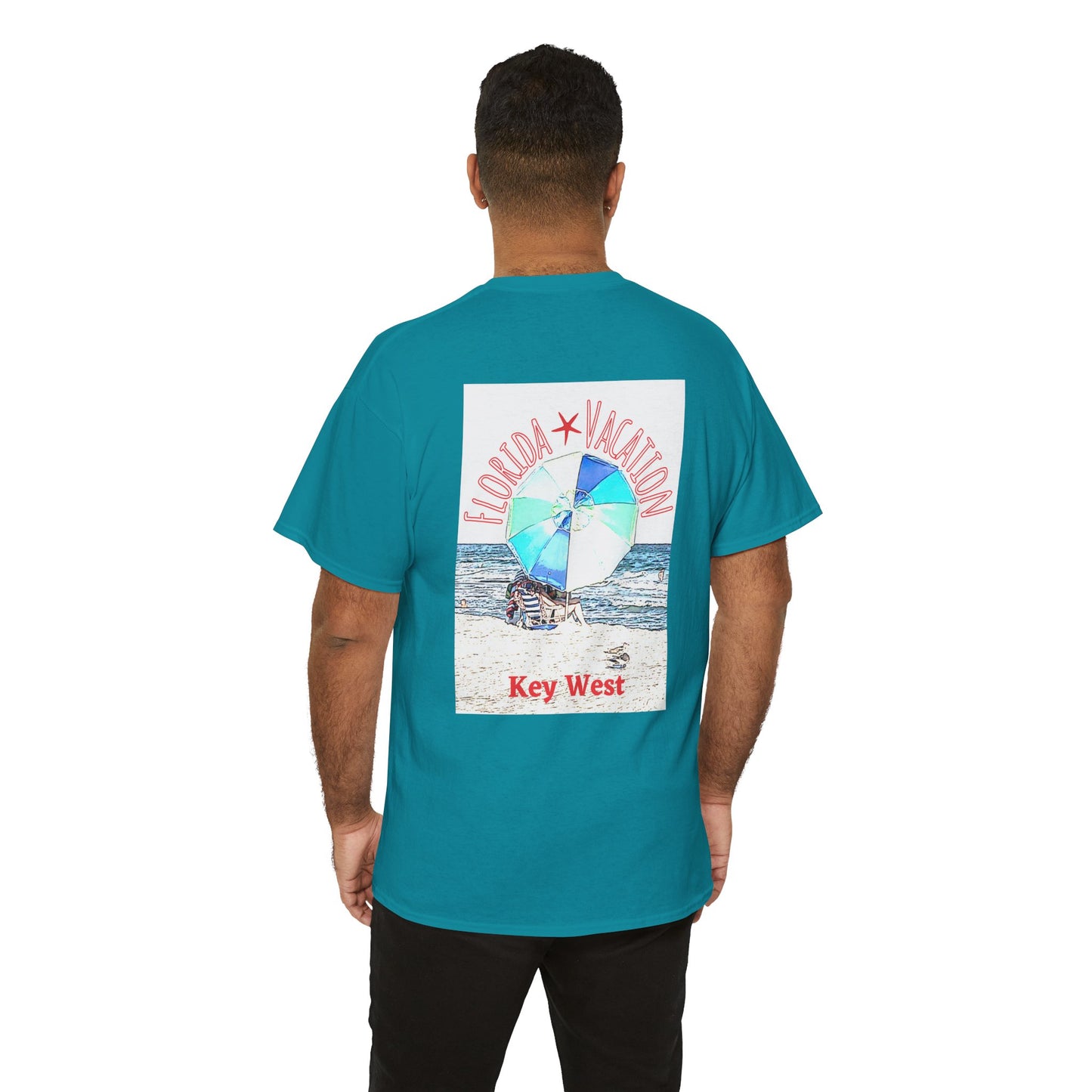 Florida Vacation Key West - Amazing Unisex Heavy Cotton Short Sleeve Tee Shirts!
