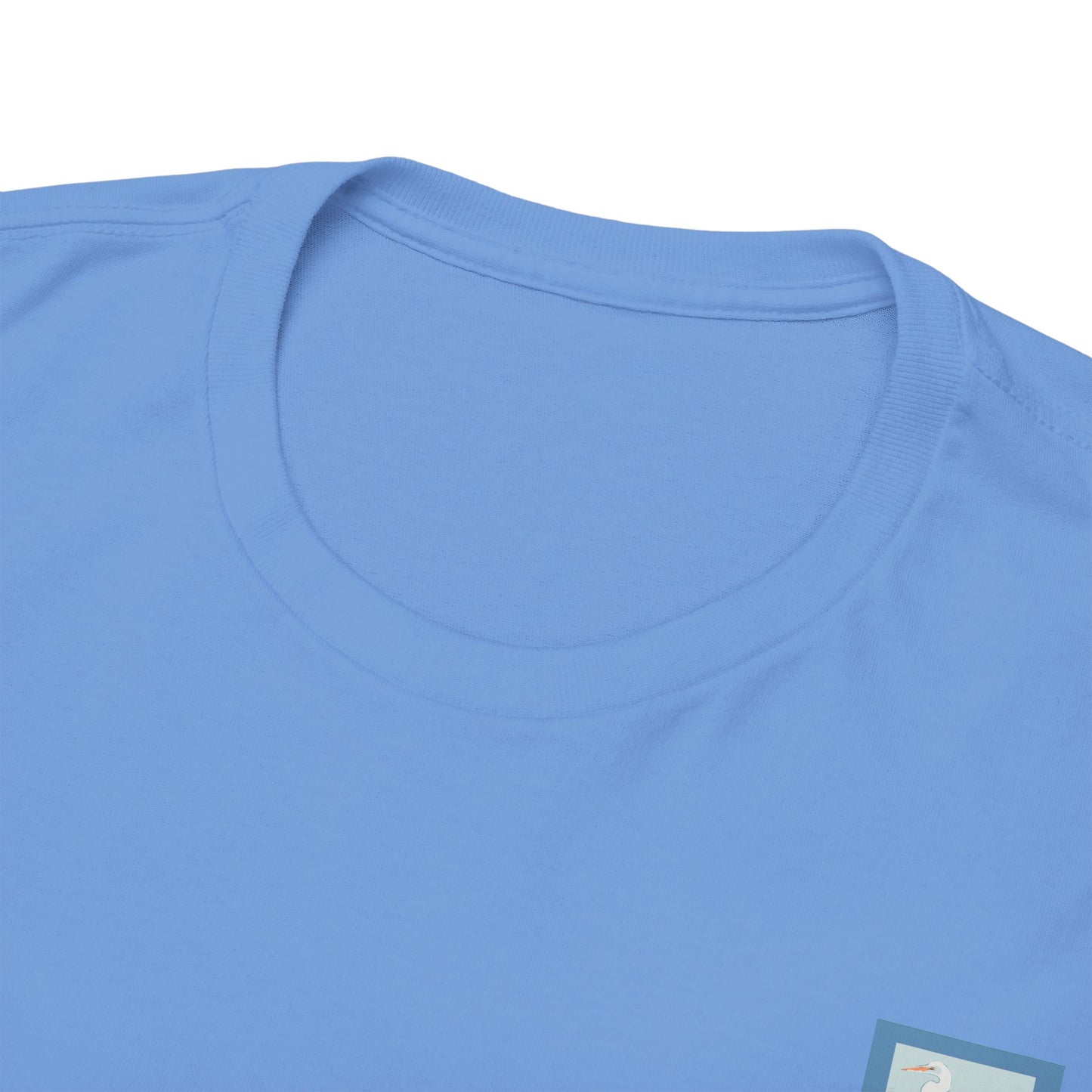 White Egret- Amazing Unisex Heavy Cotton Short Sleeve Tee Shirts!